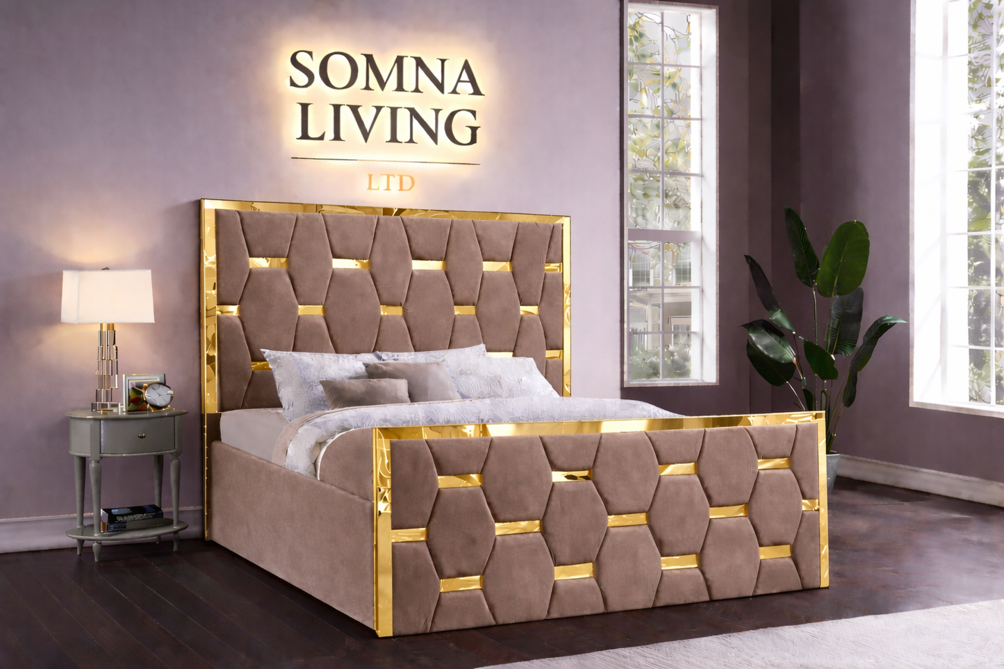 Valenza Bedframe Plush Velvet