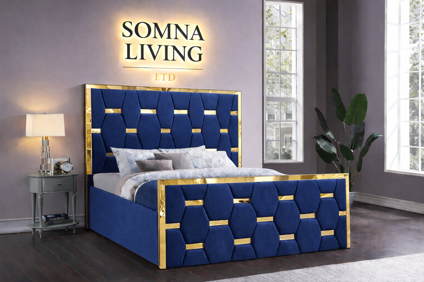 Valenza Bedframe Plush Velvet