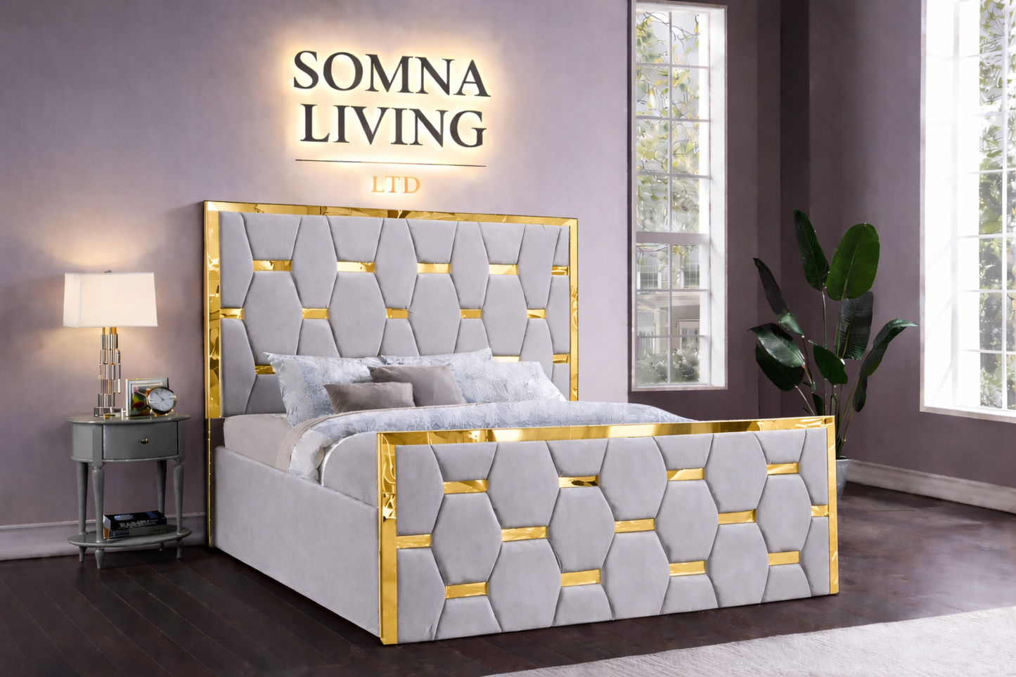 Valenza Bedframe Plush Velvet