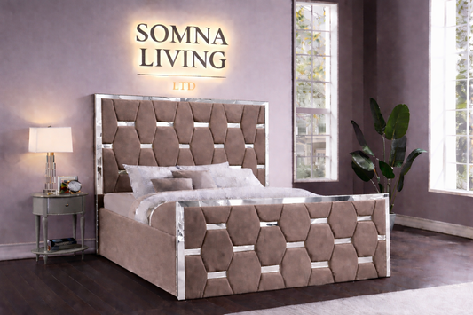 Valenza Bedframe Plush Velvet