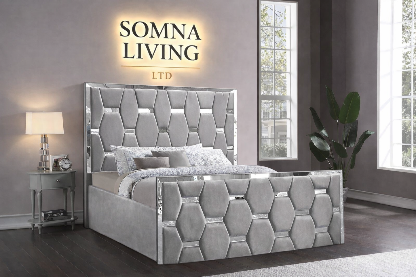 Valenza Bedframe Plush Velvet