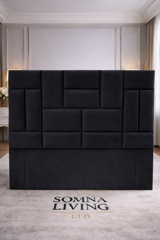 Luxury Pixel Headboard Plush Velvet