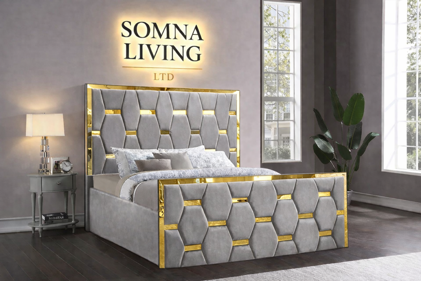 Valenza Bedframe Plush Velvet