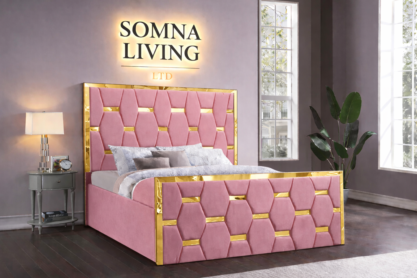 Valenza Bedframe Plush Velvet