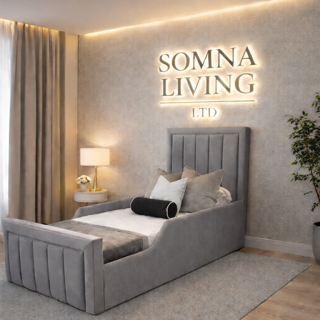 Panel Junior Bedframe Plush Velvet