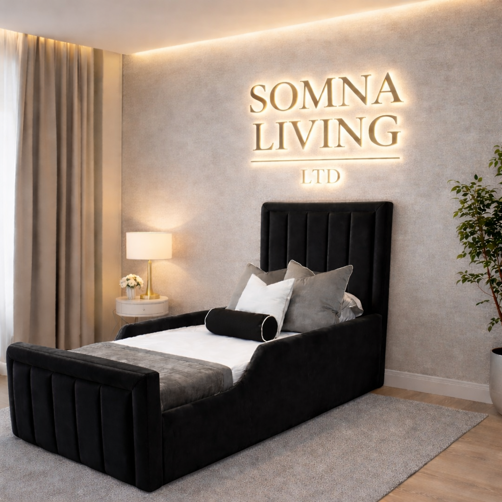 Panel Junior Bedframe Plush Velvet