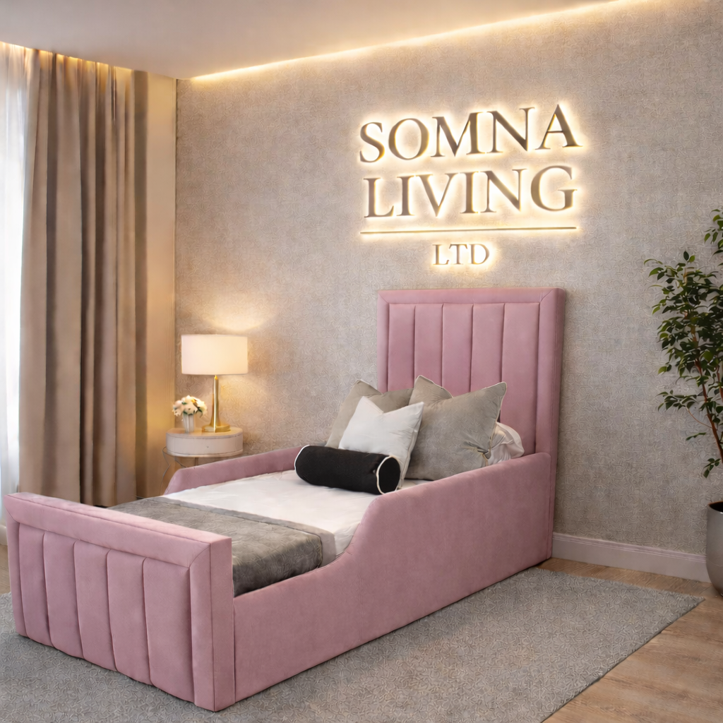 Panel Junior Bedframe Plush Velvet