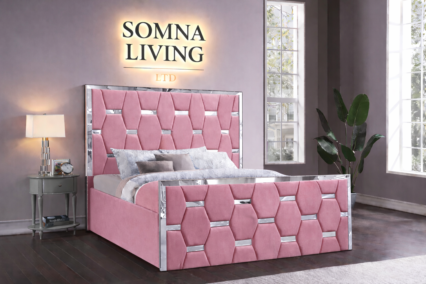 Valenza Bedframe Plush Velvet