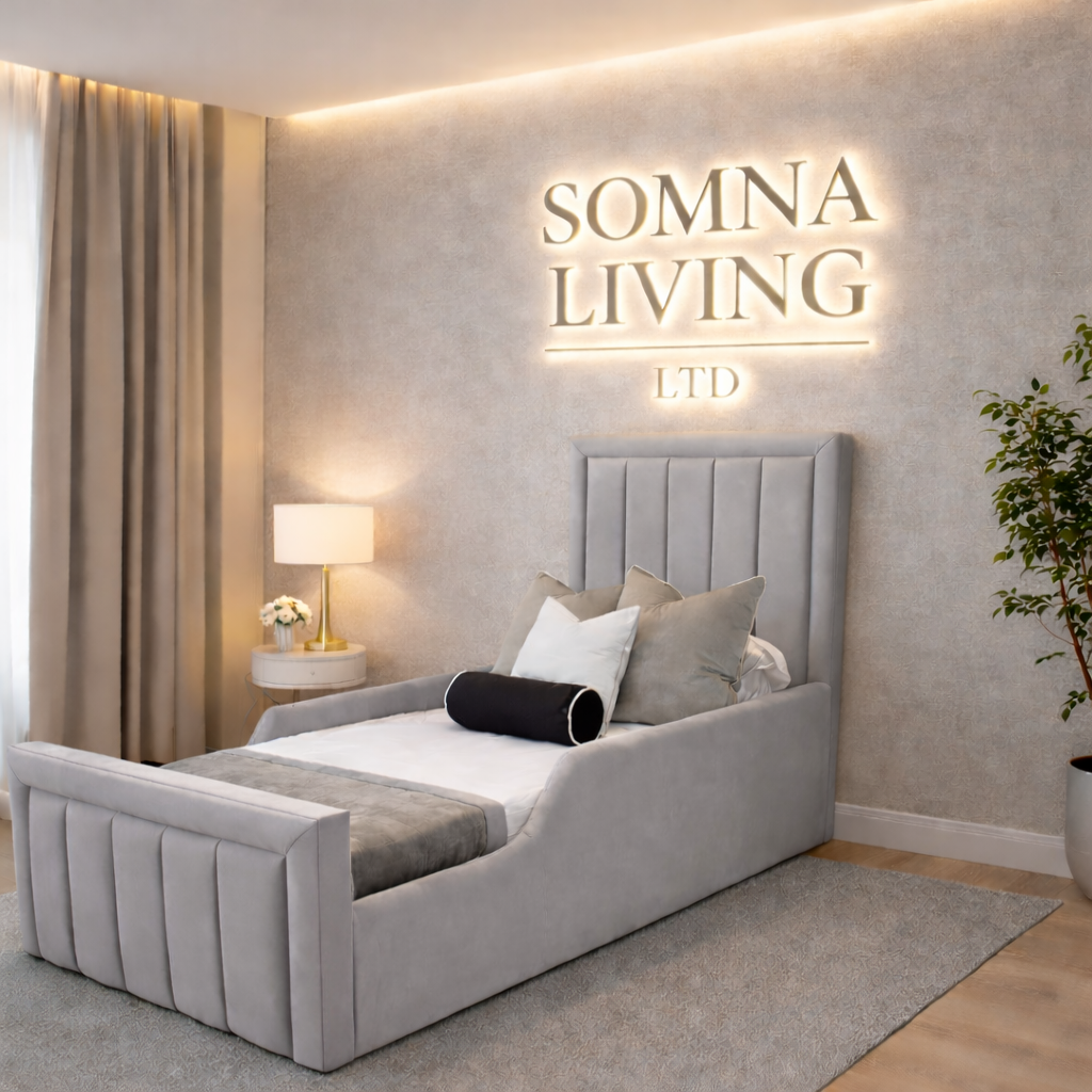 Panel Junior Bedframe Plush Velvet