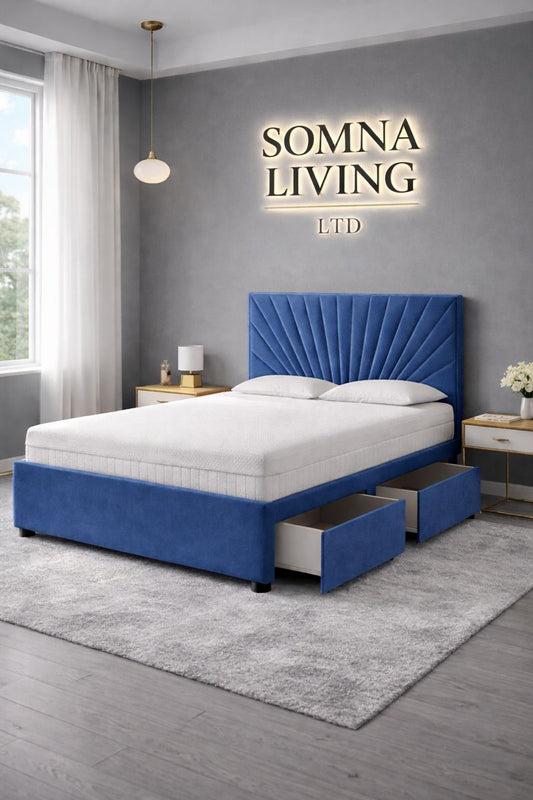 Sunrise Reinforced Divan Bed Plush Velvet