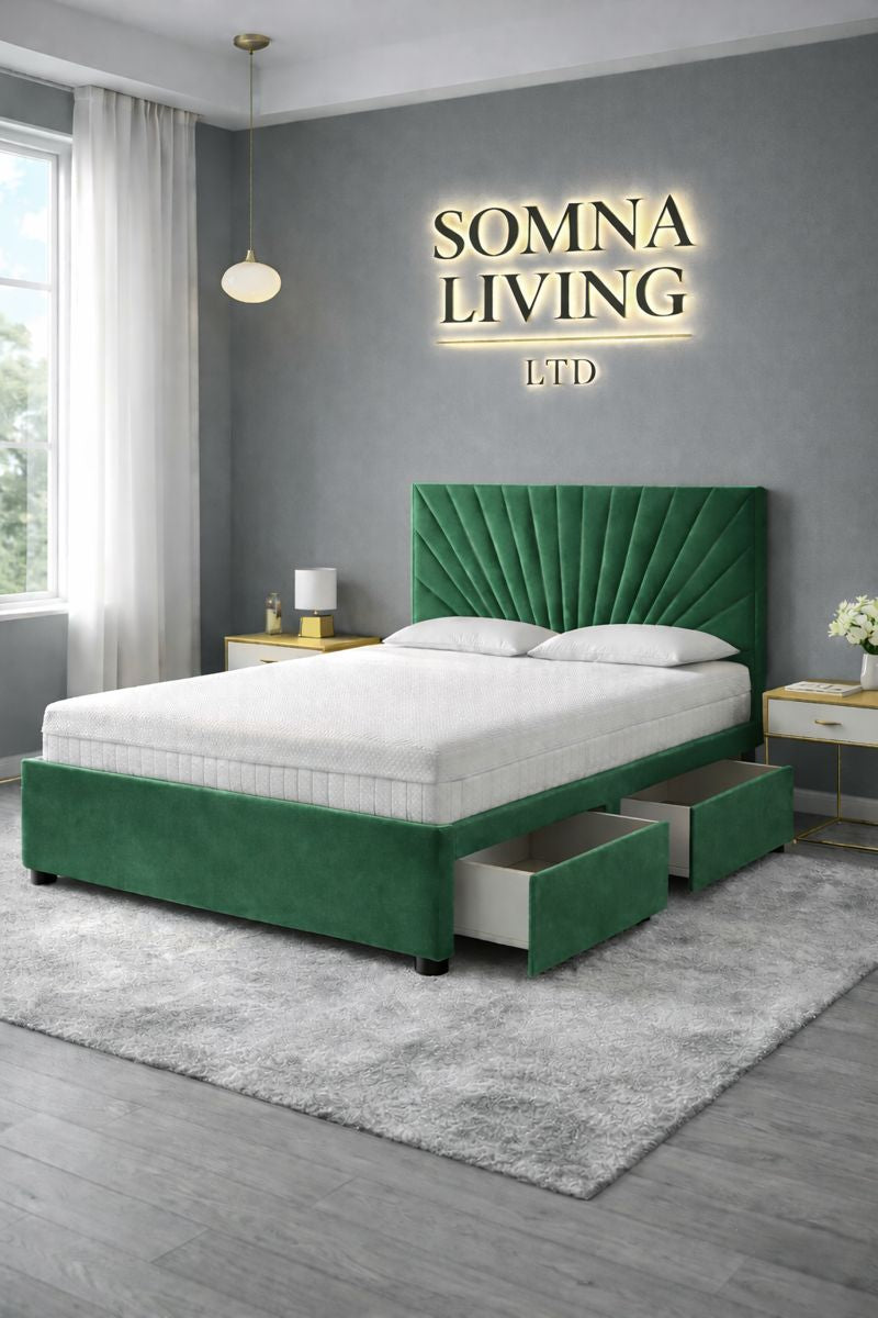 Sunrise Reinforced Divan Bed Plush Velvet