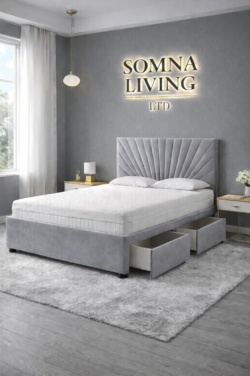 Sunrise Reinforced Divan Bed Plush Velvet