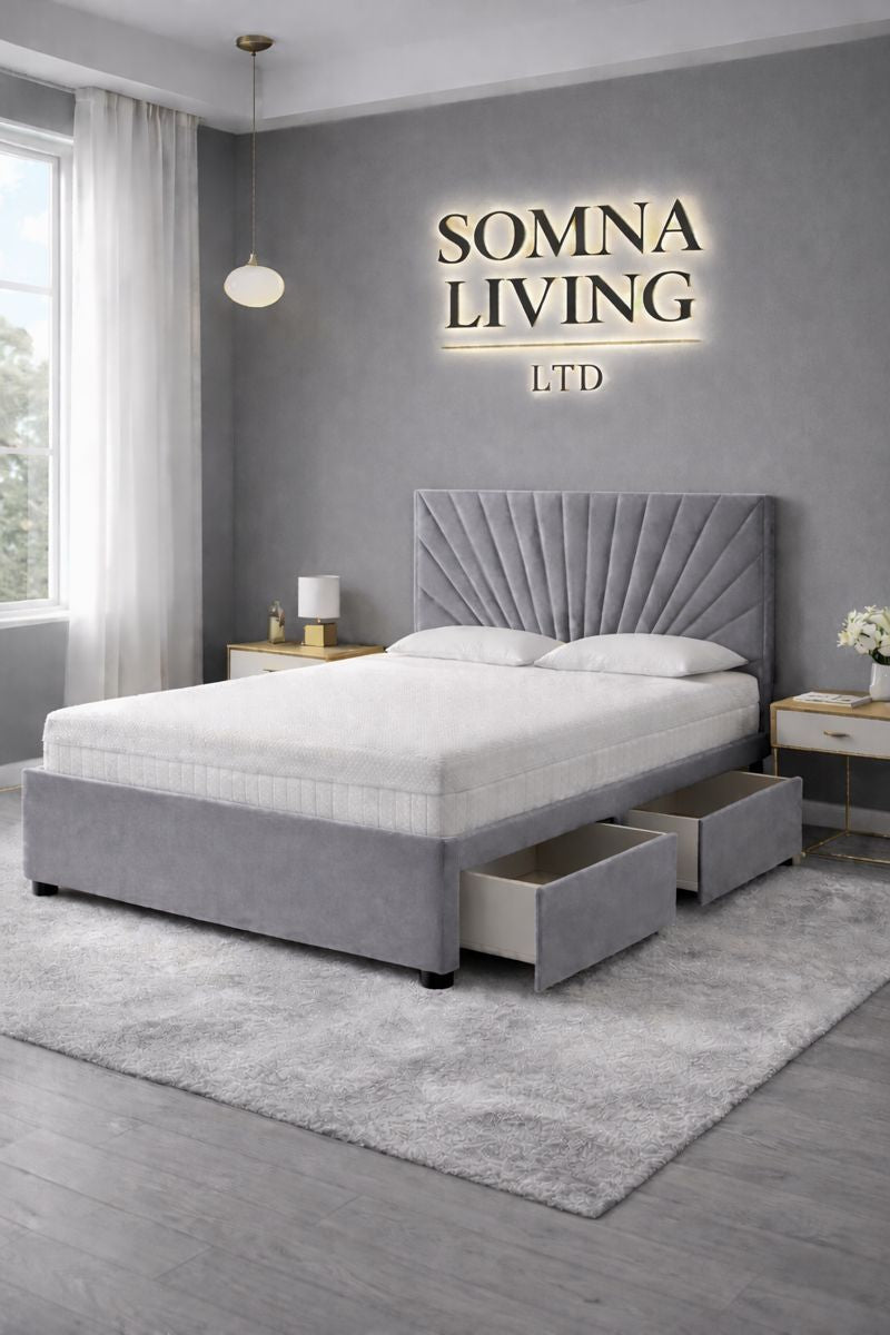 Sunrise Reinforced Divan Bed Plush Velvet