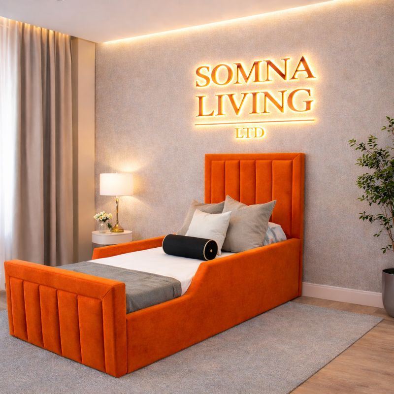 Panel Junior Bedframe Plush Velvet