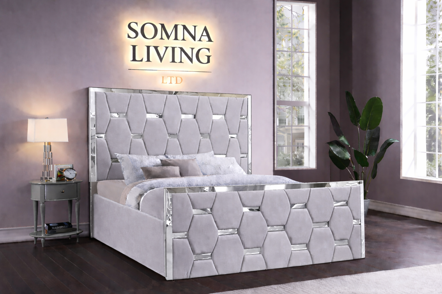 Valenza Bedframe Plush Velvet