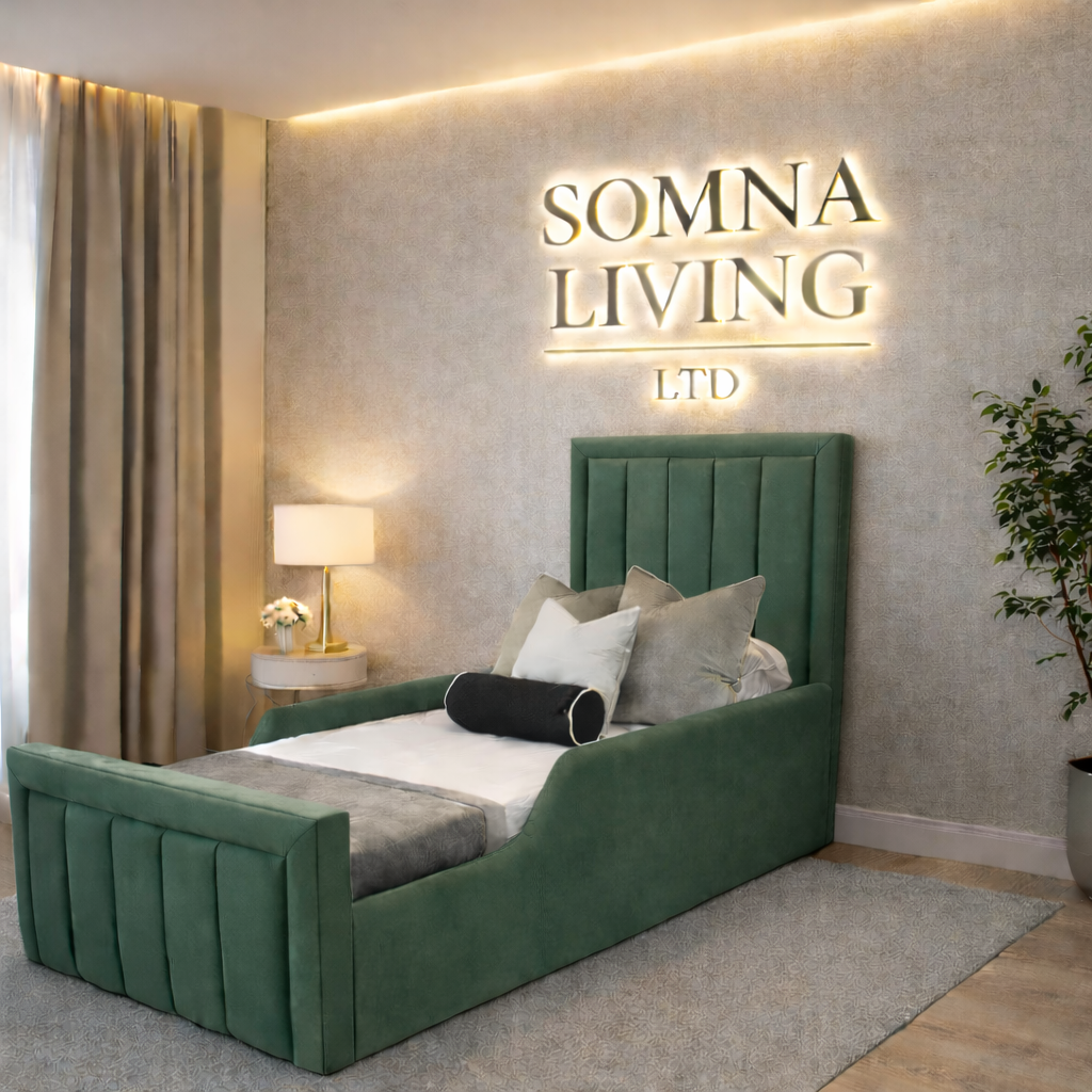 Panel Junior Bedframe Plush Velvet