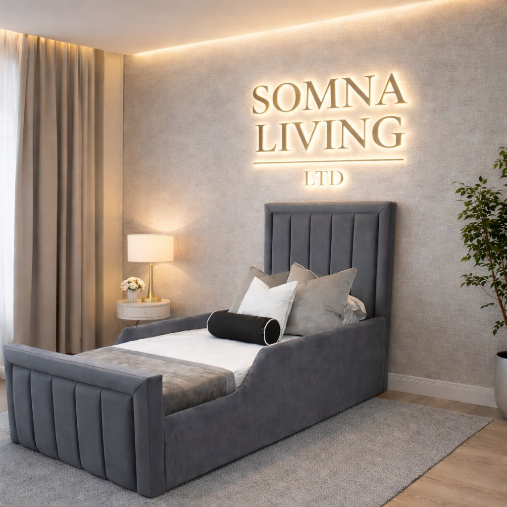 Panel Junior Bedframe Plush Velvet