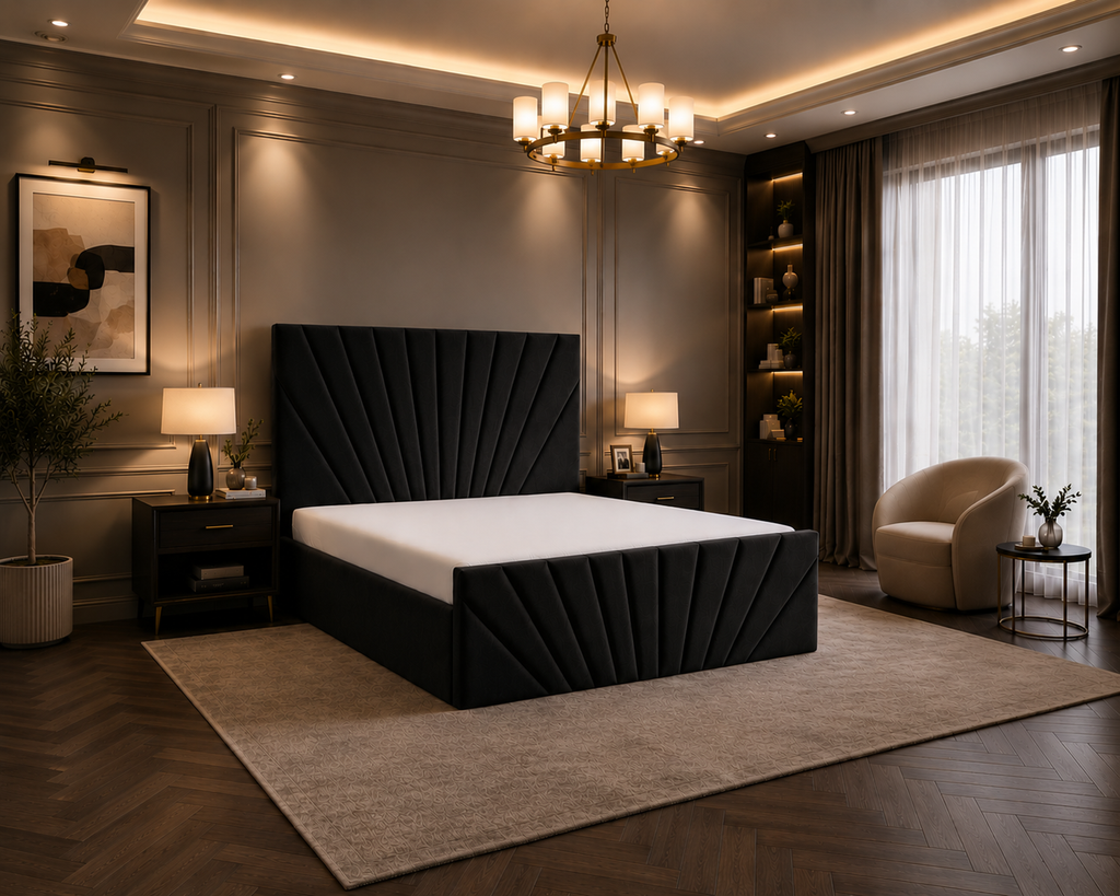 Sunrise Bedframe Plush Velvet