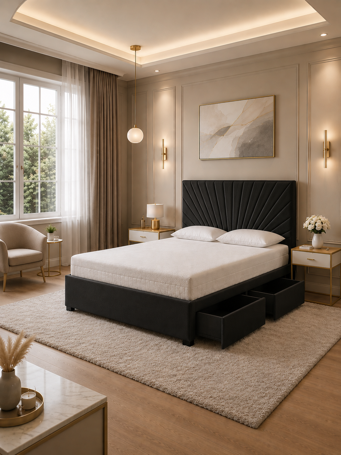 Sunrise Reinforced Divan Bed Plush Velvet
