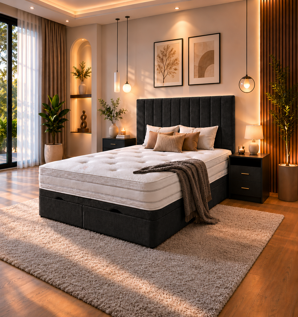 Verona Panel Ottoman Bed