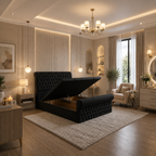 Sleigh Ottoman Bed