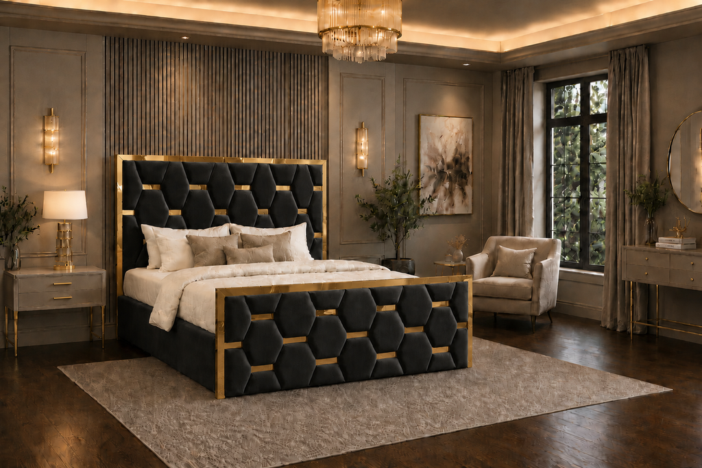 Valenza Bedframe Plush Velvet