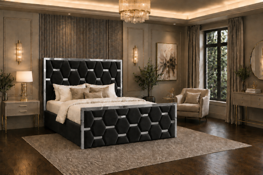 Valenza Bedframe Plush Velvet