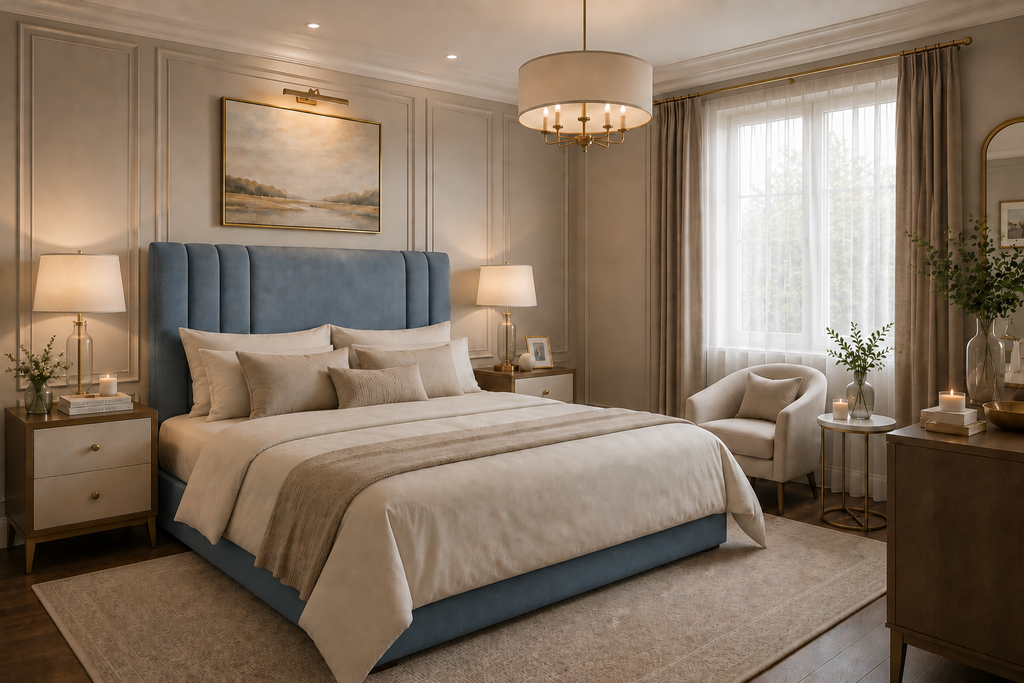 Windsor Panel  Plush Velvet Headboardonly