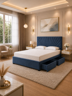 Sunrise Reinforced Divan Bed Plush Velvet