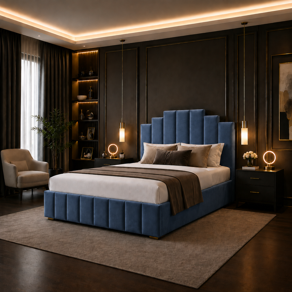 Skyline Bedframe Plush Velvet
