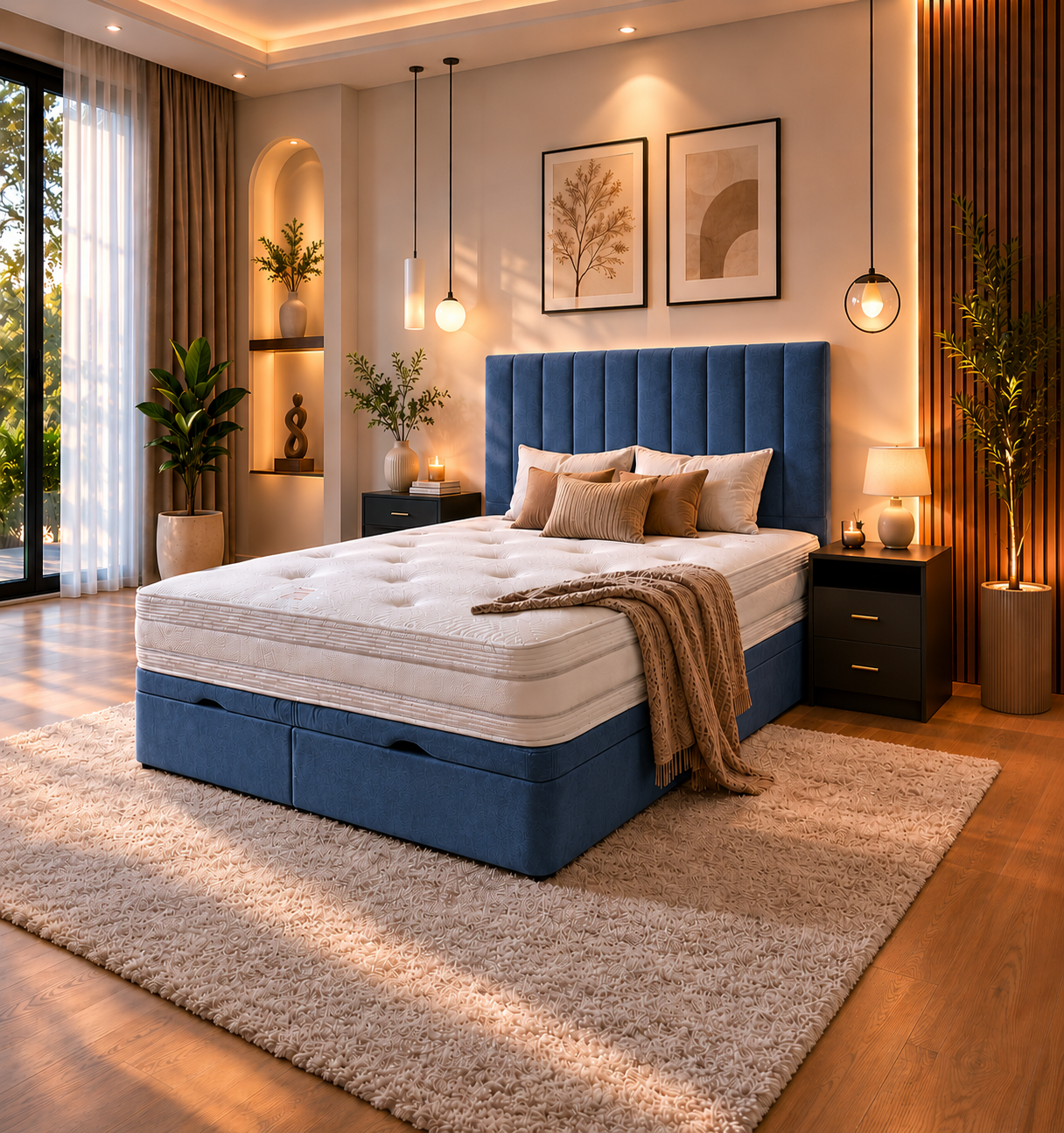 Verona Panel Ottoman Bed