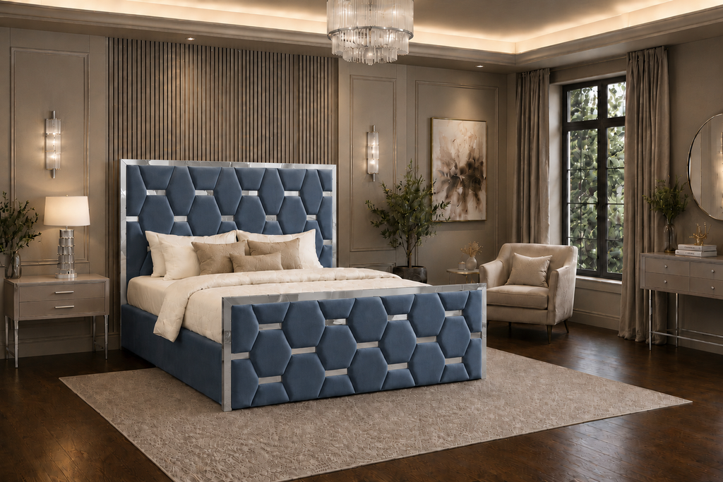 Valenza Bedframe Plush Velvet