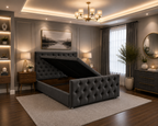 Monaco Ottoman Bed Chenille Fabric