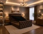 Monaco Ottoman Bed Chenille Fabric