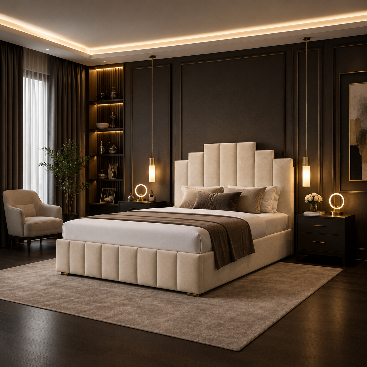 Skyline Bedframe Plush Velvet