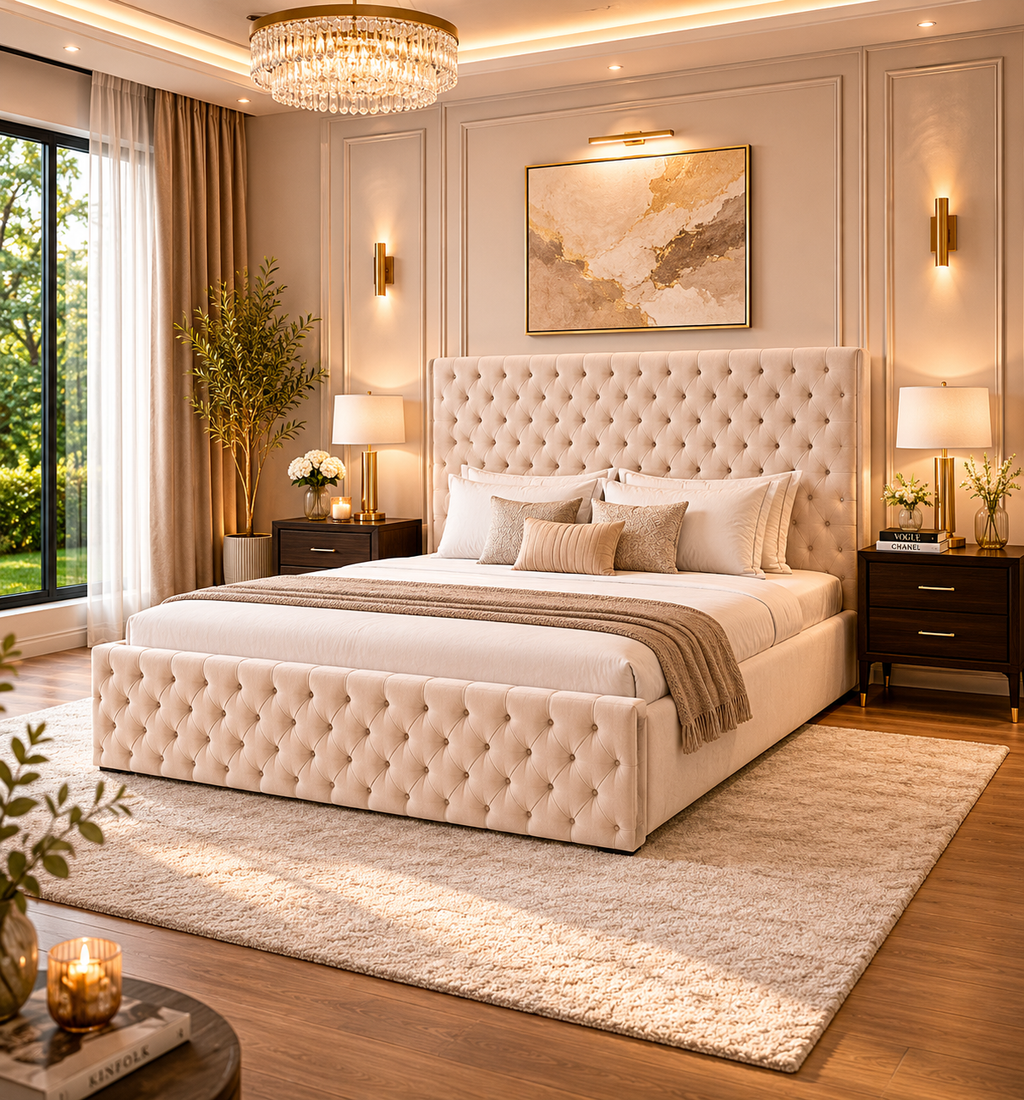 Luxury Isabella Bedframe Plush Velvet