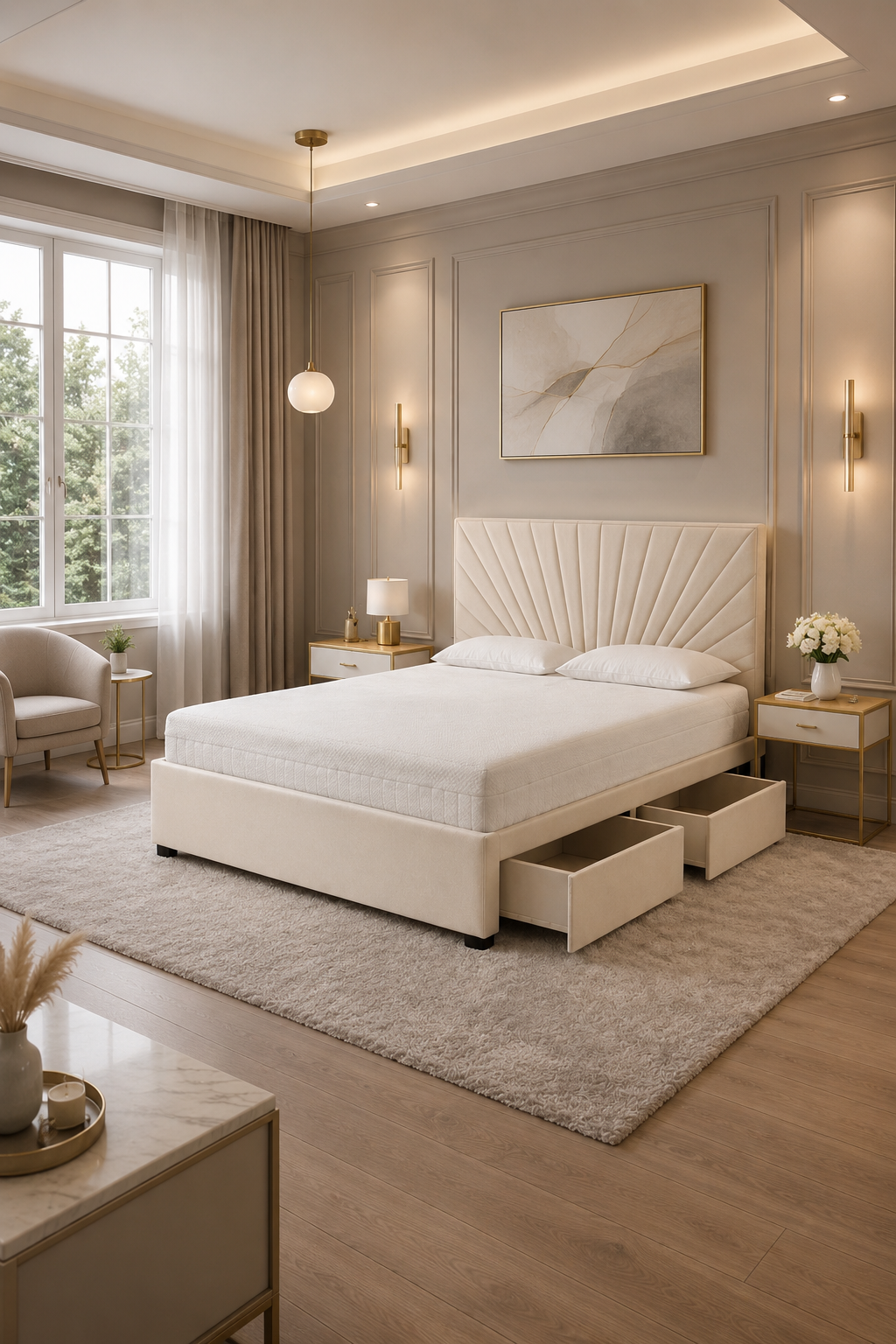 Sunrise Reinforced Divan Bed Plush Velvet
