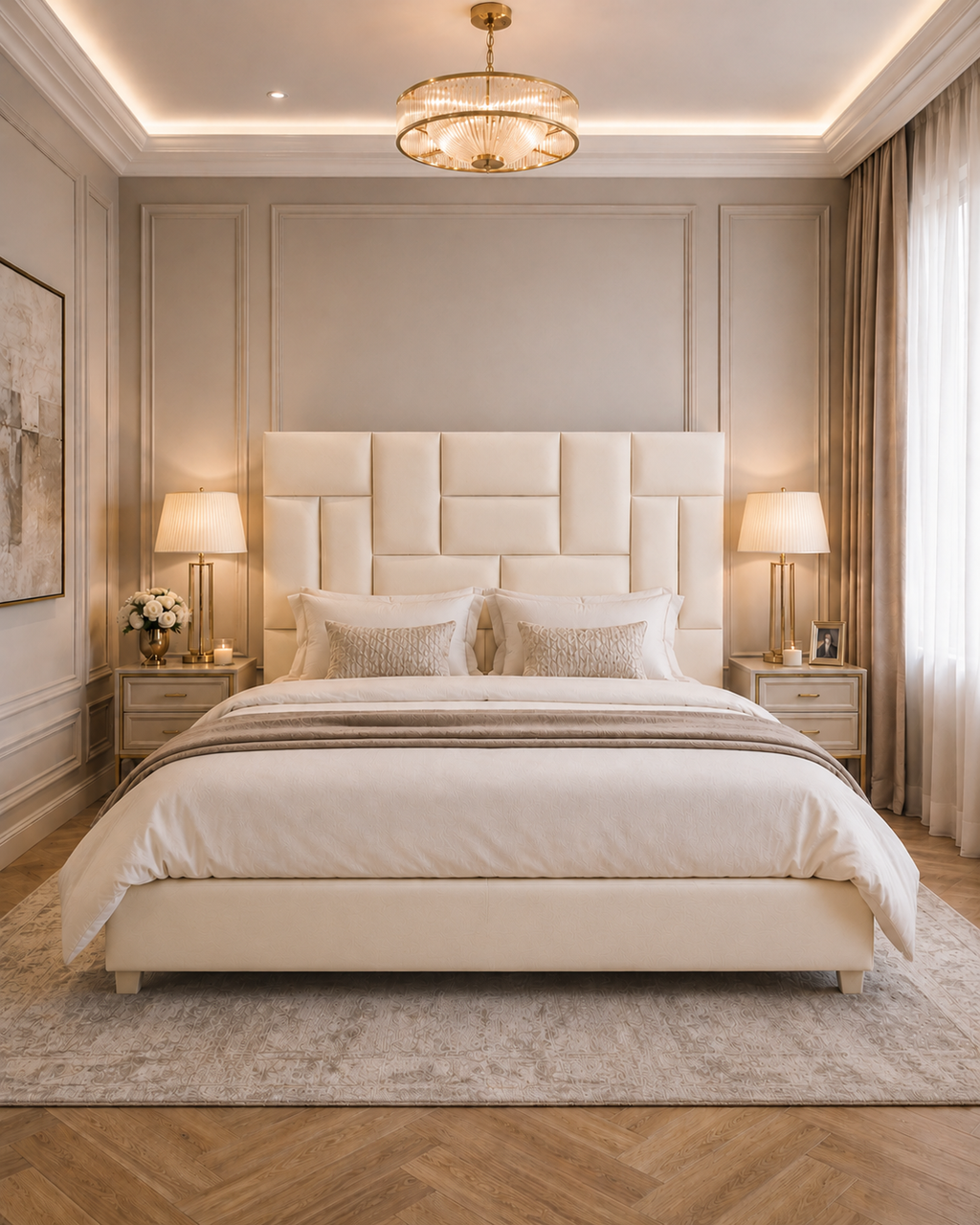 Luxury Pixel Plush Velvet Headboard only