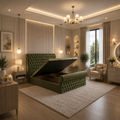 Sleigh Ottoman Bed