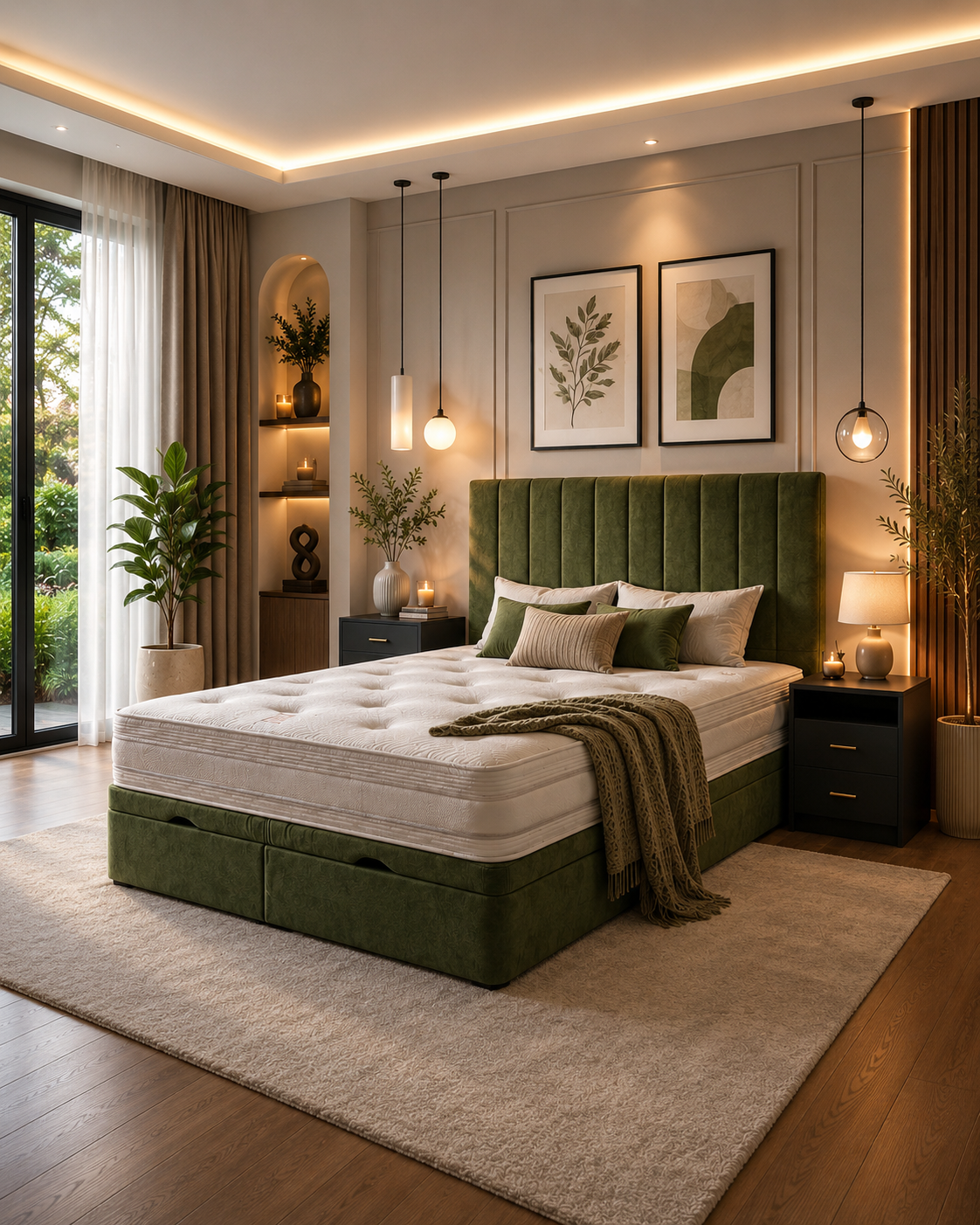 Verona Panel Ottoman Bed
