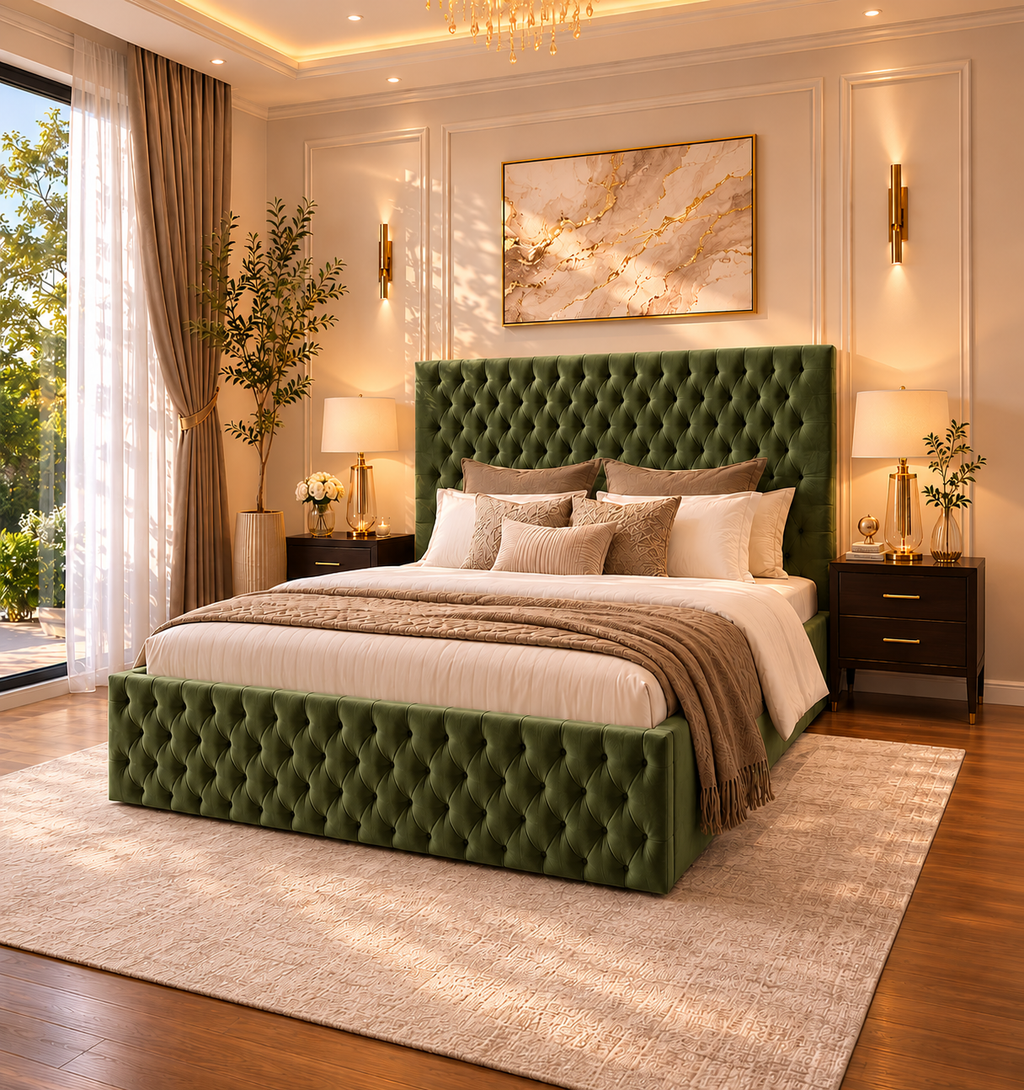 Luxury Isabella Bedframe Plush Velvet