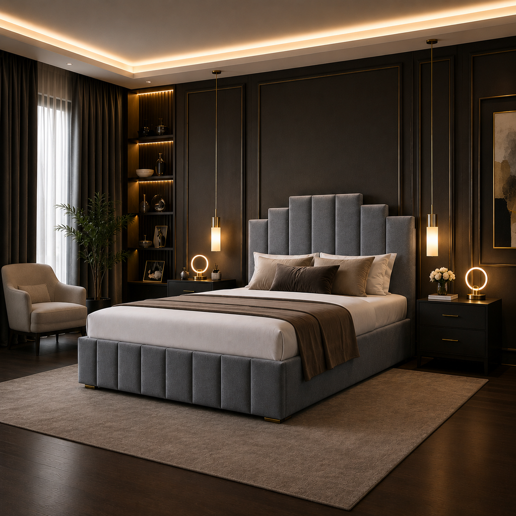Skyline Bedframe Plush Velvet