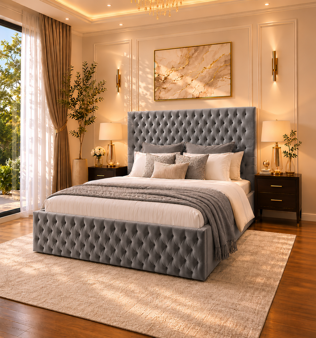 Luxury Isabella Bedframe Plush Velvet