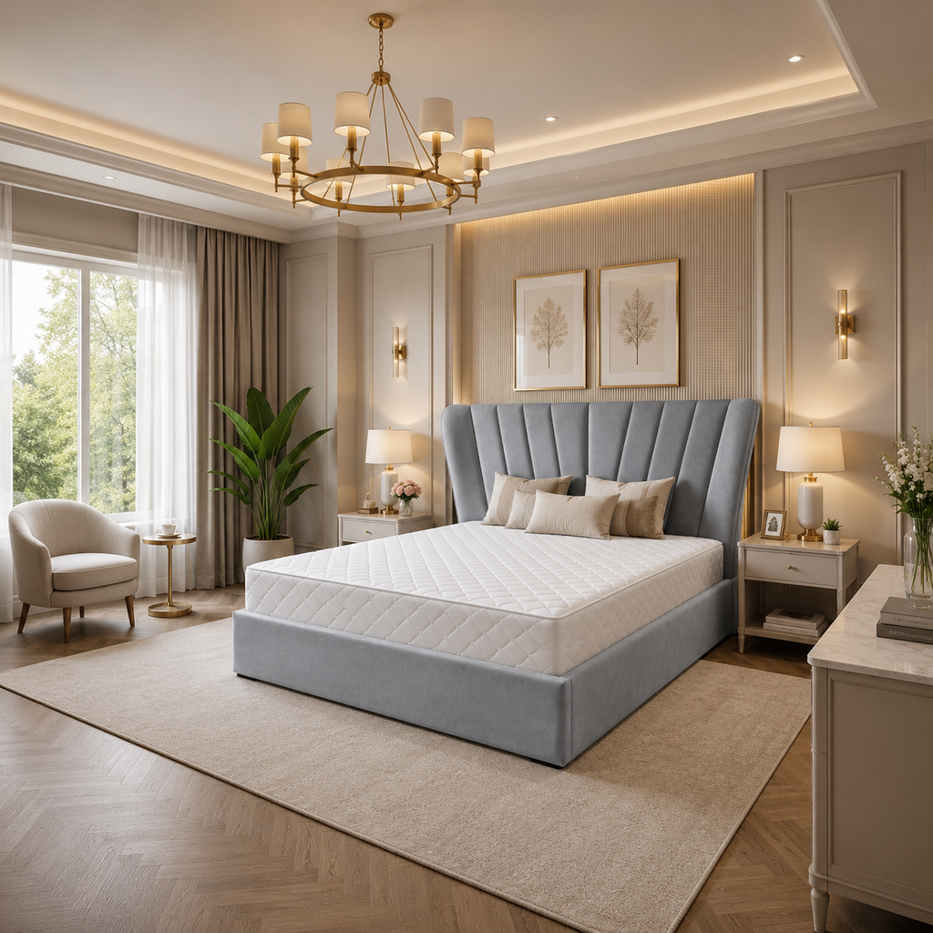 Kensington Panel Bedframe Plush Velvet