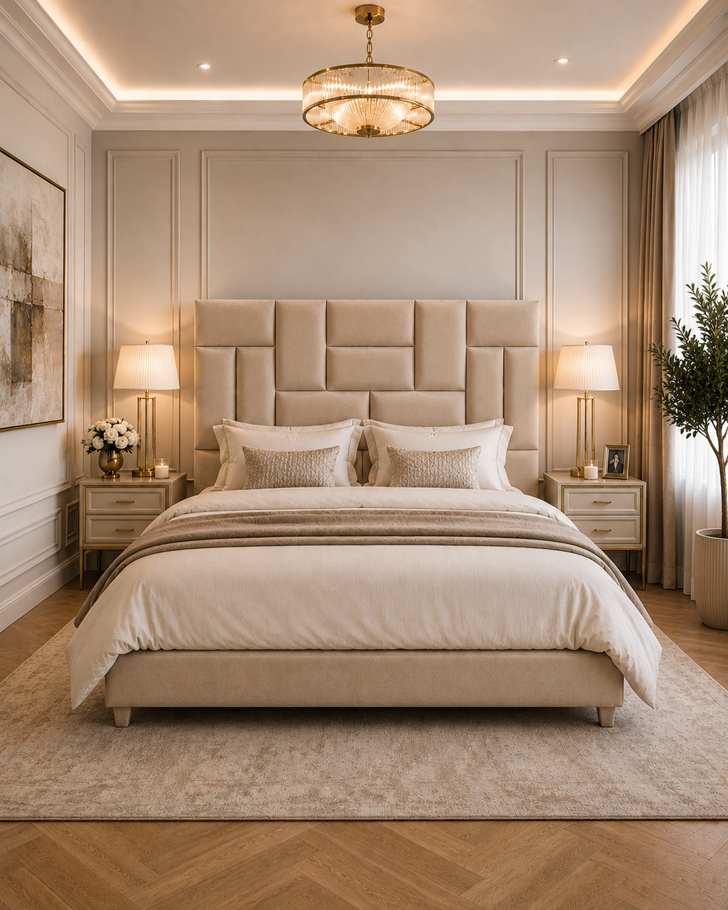 Luxury Pixel Plush Velvet Headboard only