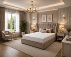 Kensington Panel Bedframe Plush Velvet