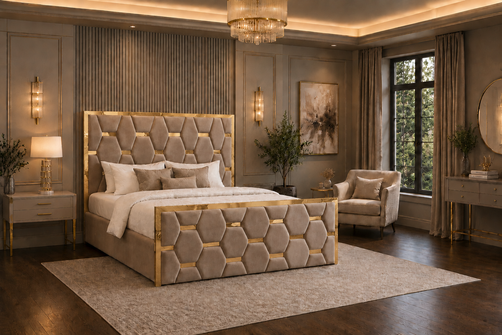 Valenza Bedframe Plush Velvet