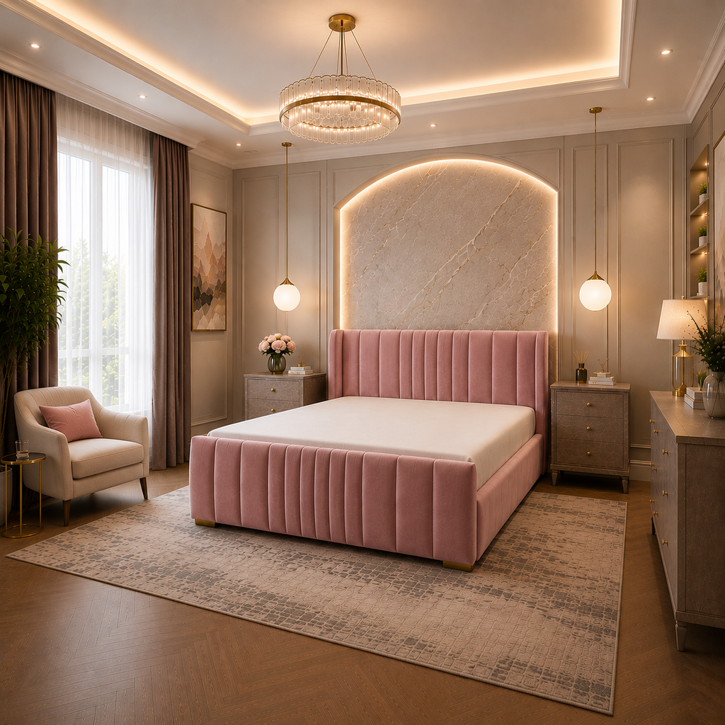 Lillyanne Bedframe Plush Velvet