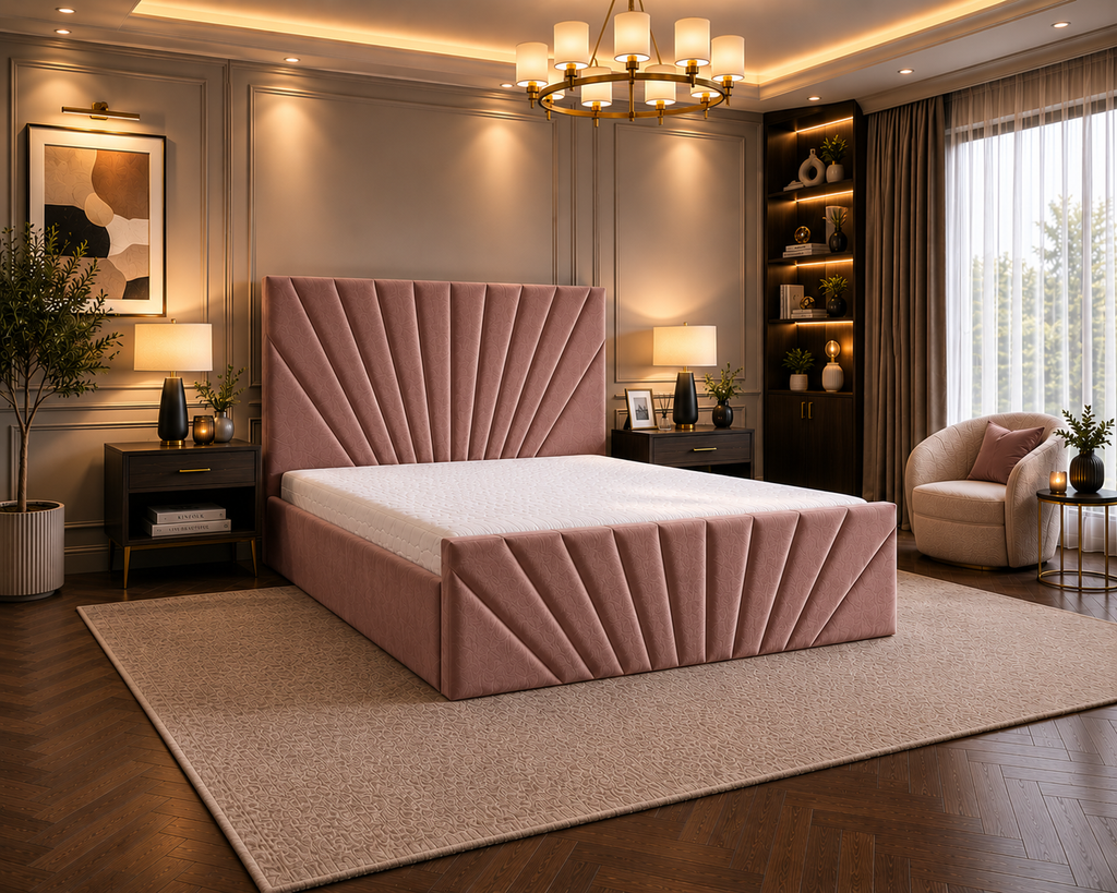 Sunrise Bedframe Plush Velvet