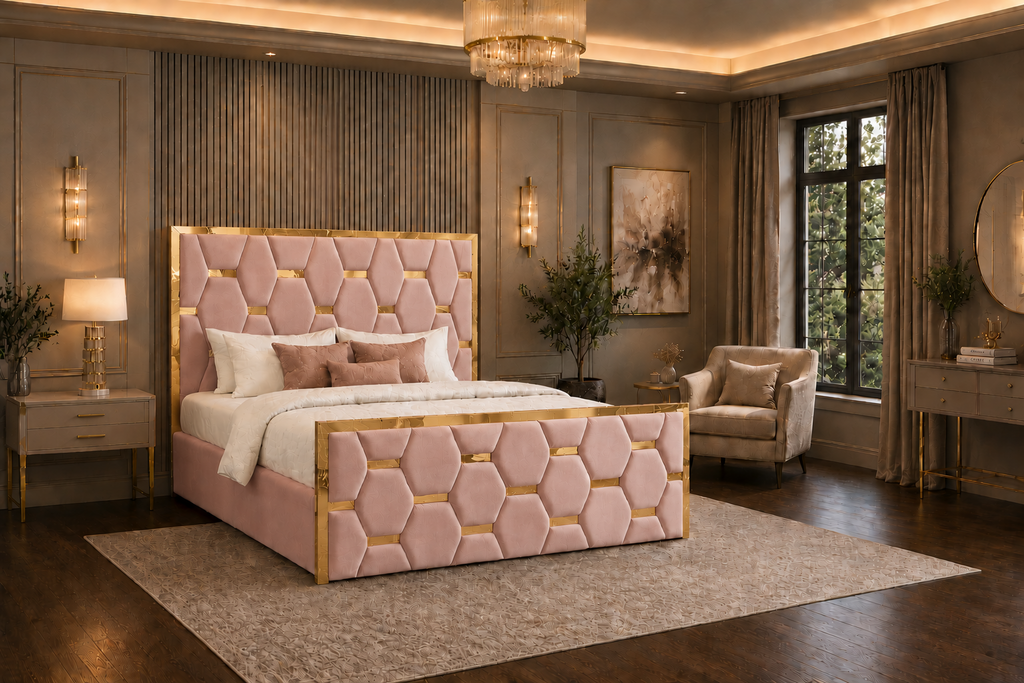 Valenza Bedframe Plush Velvet